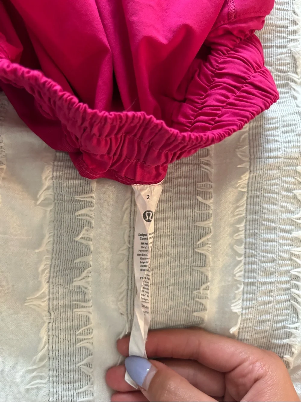 lululemon athletica Bright Pink Athletic Running Shorts